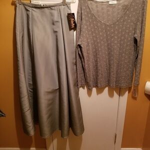 Semi formal skirt and top NWT